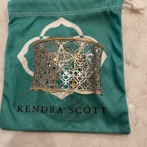 Kendra Scott Candice Cuff Bracelet in silver Filigree mix